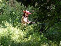 jocelyne sauvard ecrivain dans la creuse, photo jean claude pineau