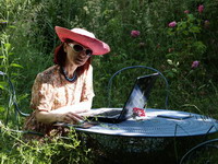 jocelyne sauvard un ecrivain dans la creuse, photo jean claude pineau
